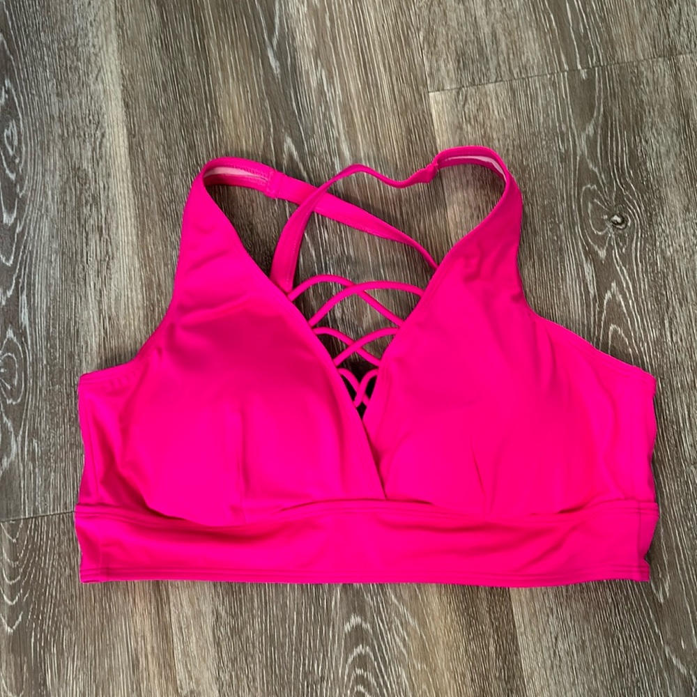 Pink swim top